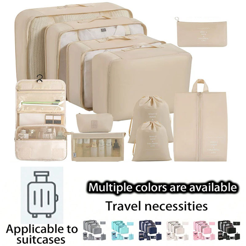 Travel Accessories Kit Bag - Conjunto de Bolsas Organizadoras de Viagem