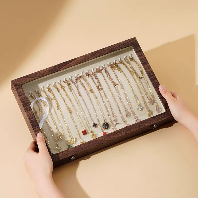 Accessories Travel Jewelry Box - Caixa de jóias de madeira para