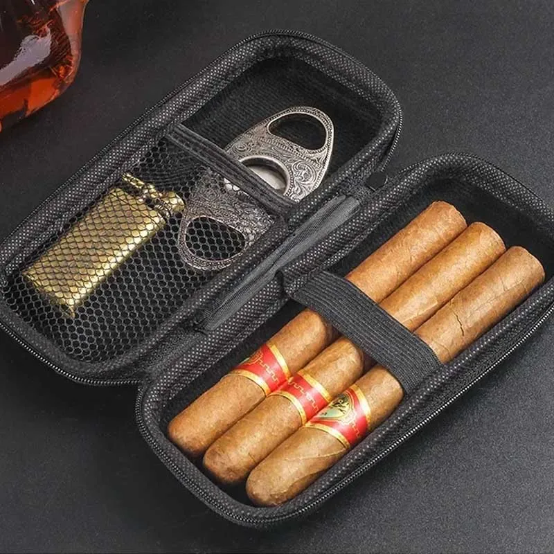 Travel Accessories Box - Estojo portátil para charutos em EVA,