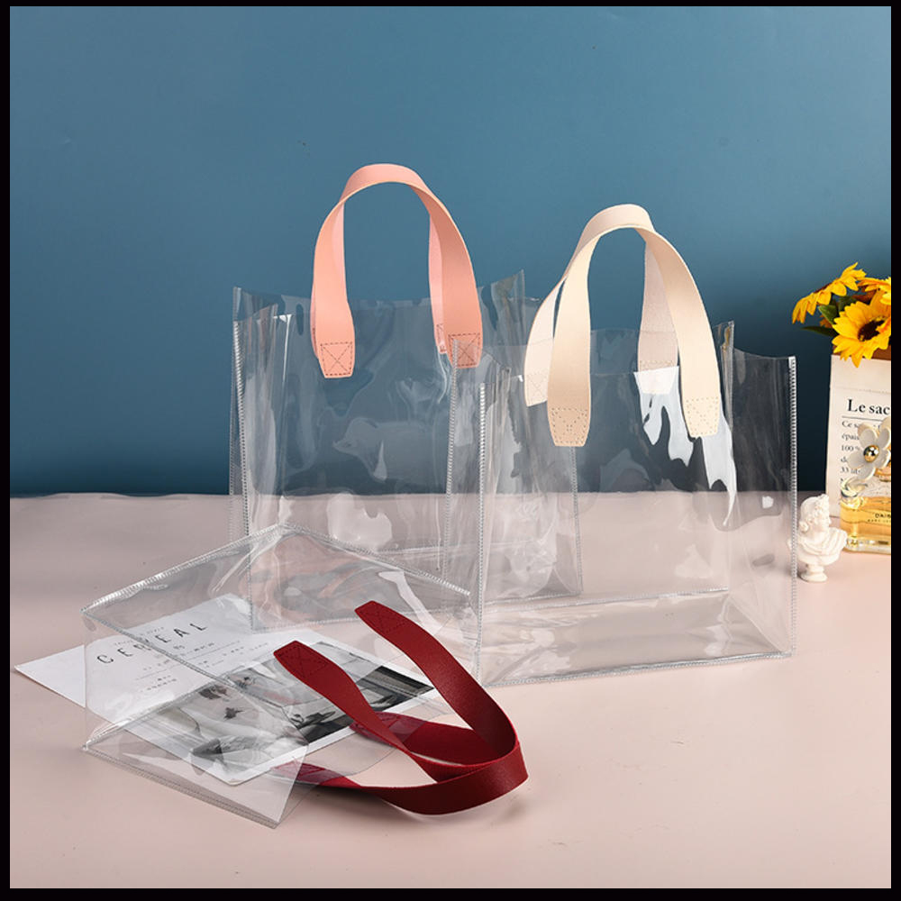 Travel Accessories Shops - Transparente PVC Limpar Tote, Grande Capacidade,