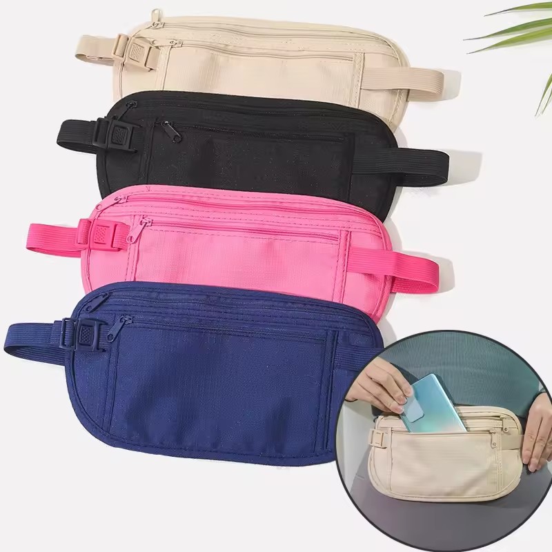 Money Belt Hidden - Bolsa de Cintura Esportiva Invisível para