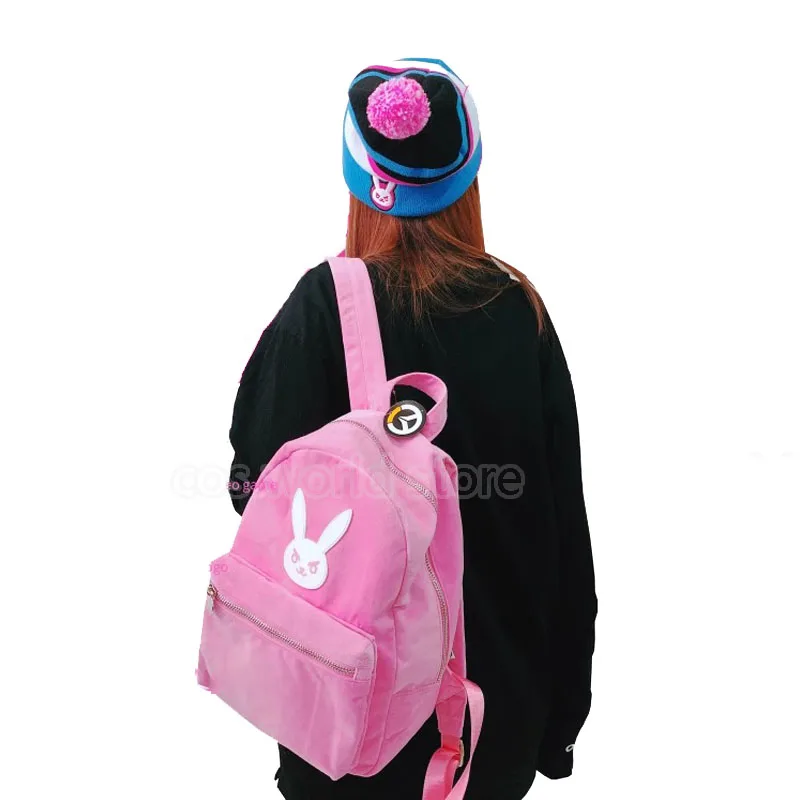 Travel Accessories Pink - Anime Game Overwatch Dva Cosplay Mochila
