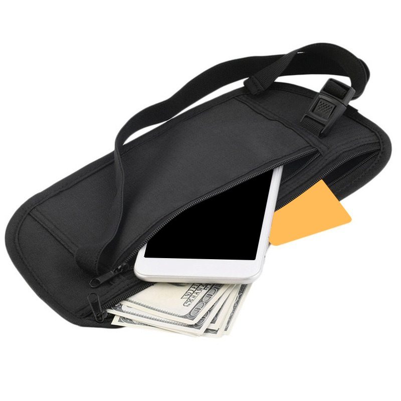 Money Belt Hidden - Bolsa de cintura de viagem invisível