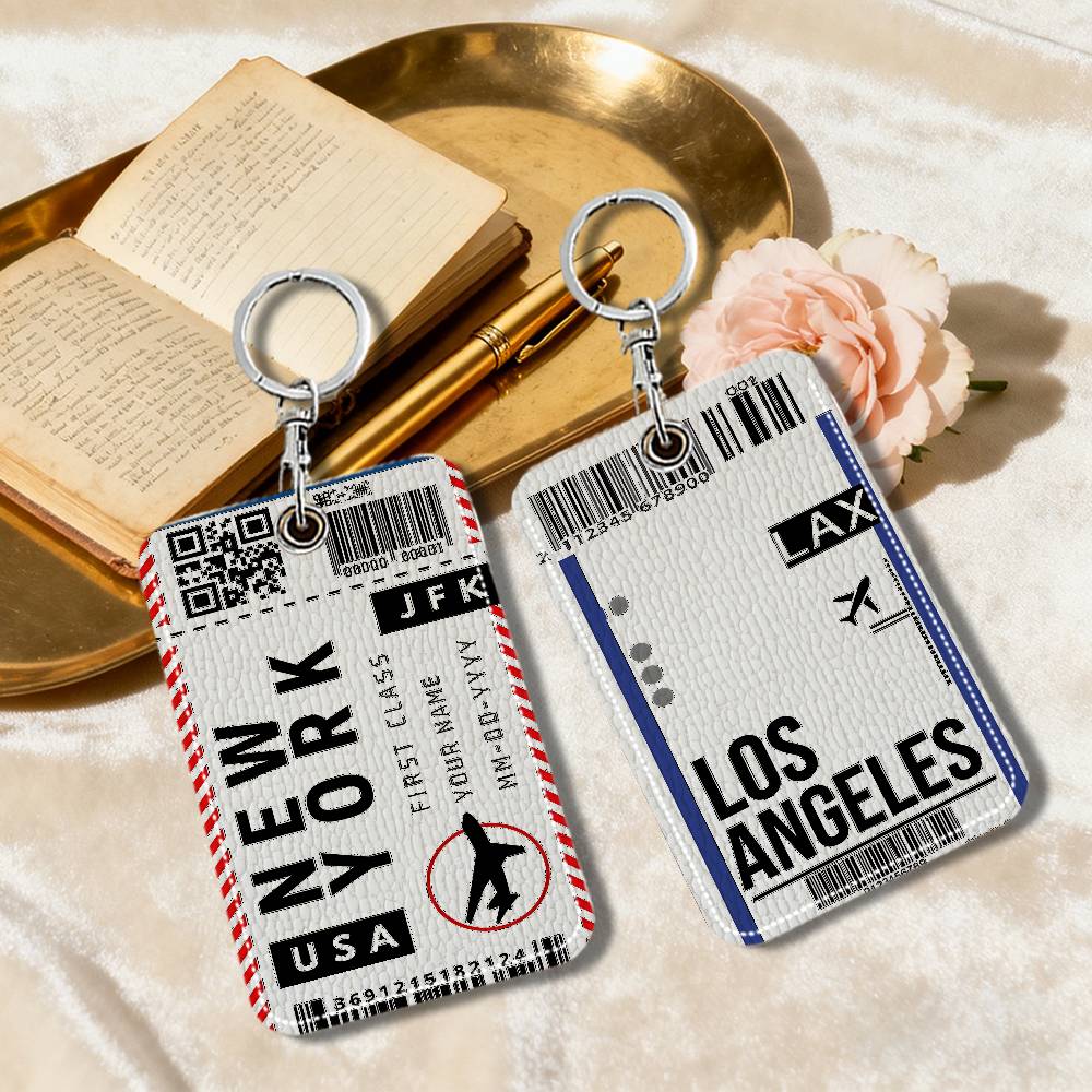 Travel Accessories London - Chaveiro de Couro para Cartão de