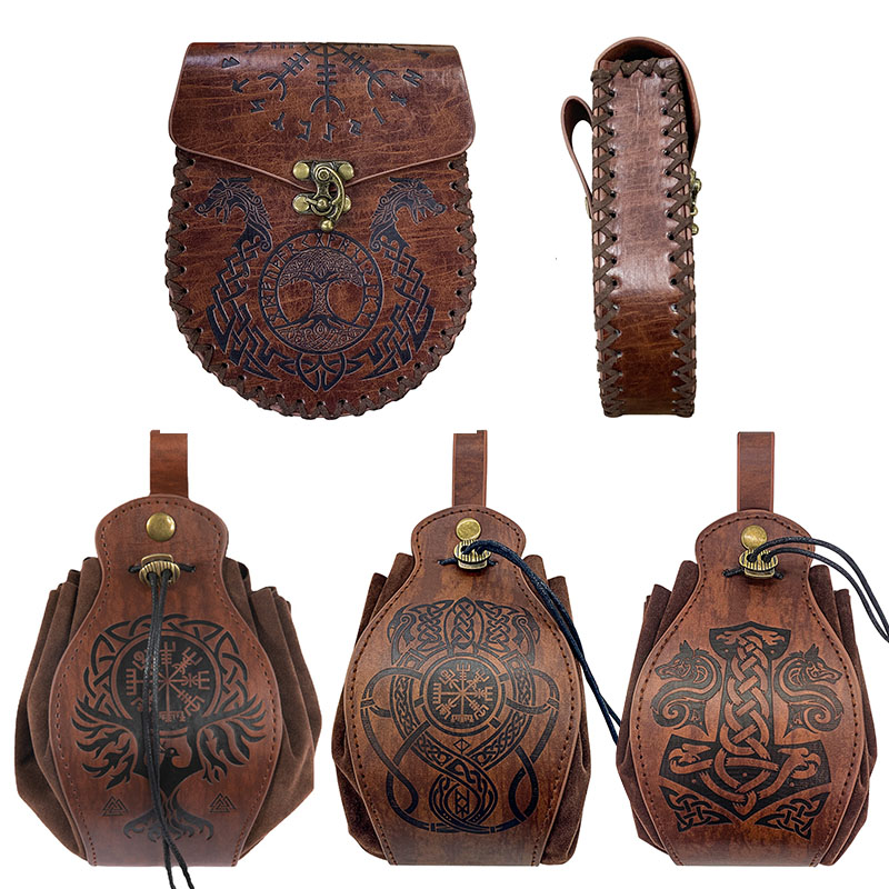 Money Belt Hidden - Bolsa de cinto vintage viking medieval