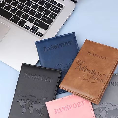Travel Wallet Slim - Capa de passaporte de couro pu