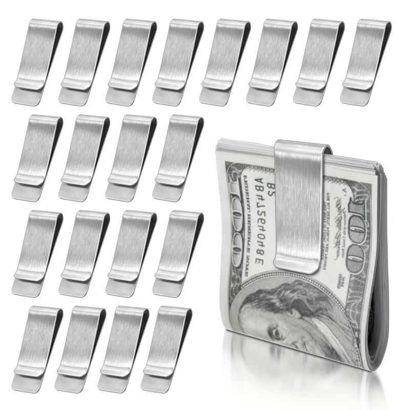 Travel Wallet Slim - 20PCS Carteira Slim de Aço Inoxidável