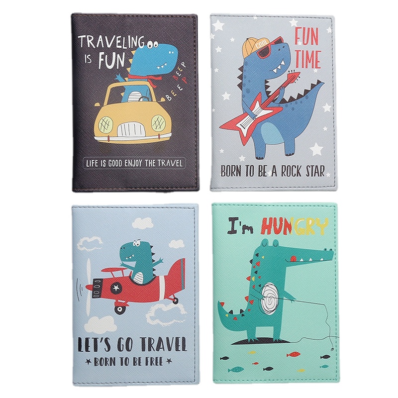 Travel Accessories For Plane - Dinossauro dos desenhos animados impresso titular