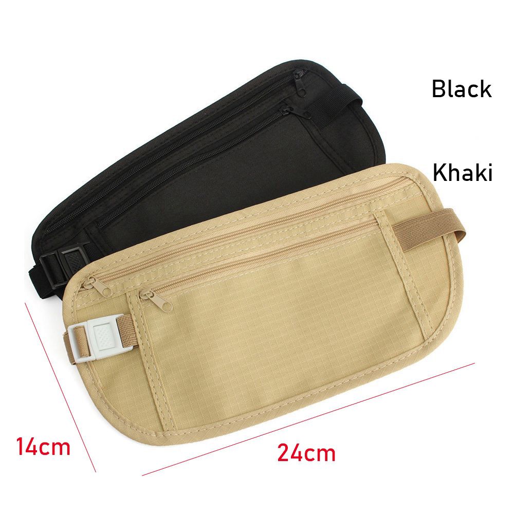 Money Belt Hidden - Bolsa de Cintura Discreta e Fina,