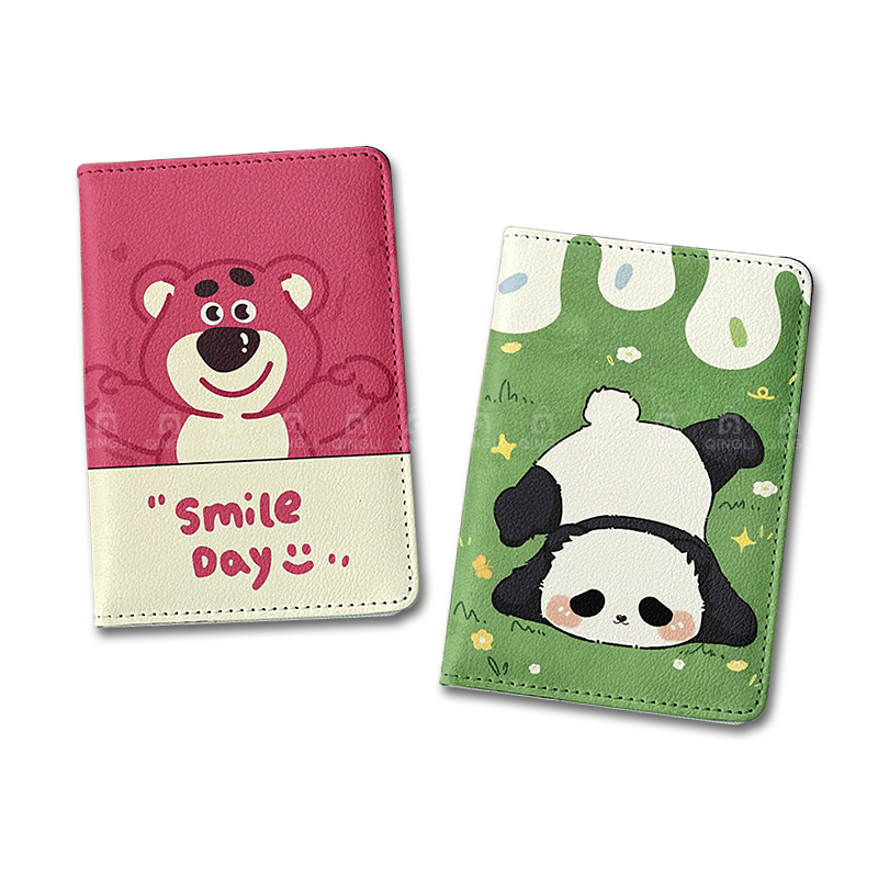 Travel Accessories For Plane - Capa de Passaporte Panda Fofo para