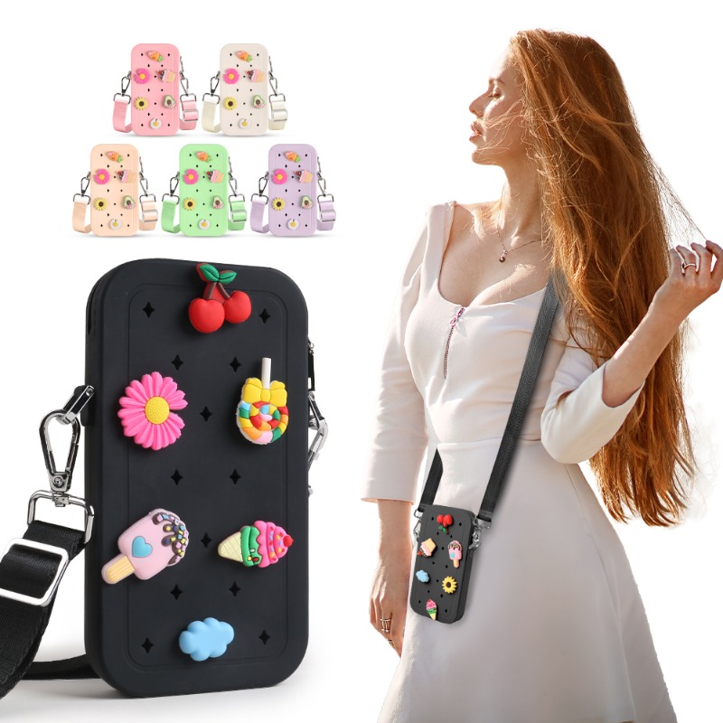 Travel Accessories Organizer Bag - Bolsa Transversal Portátil de Silicone Multifuncional