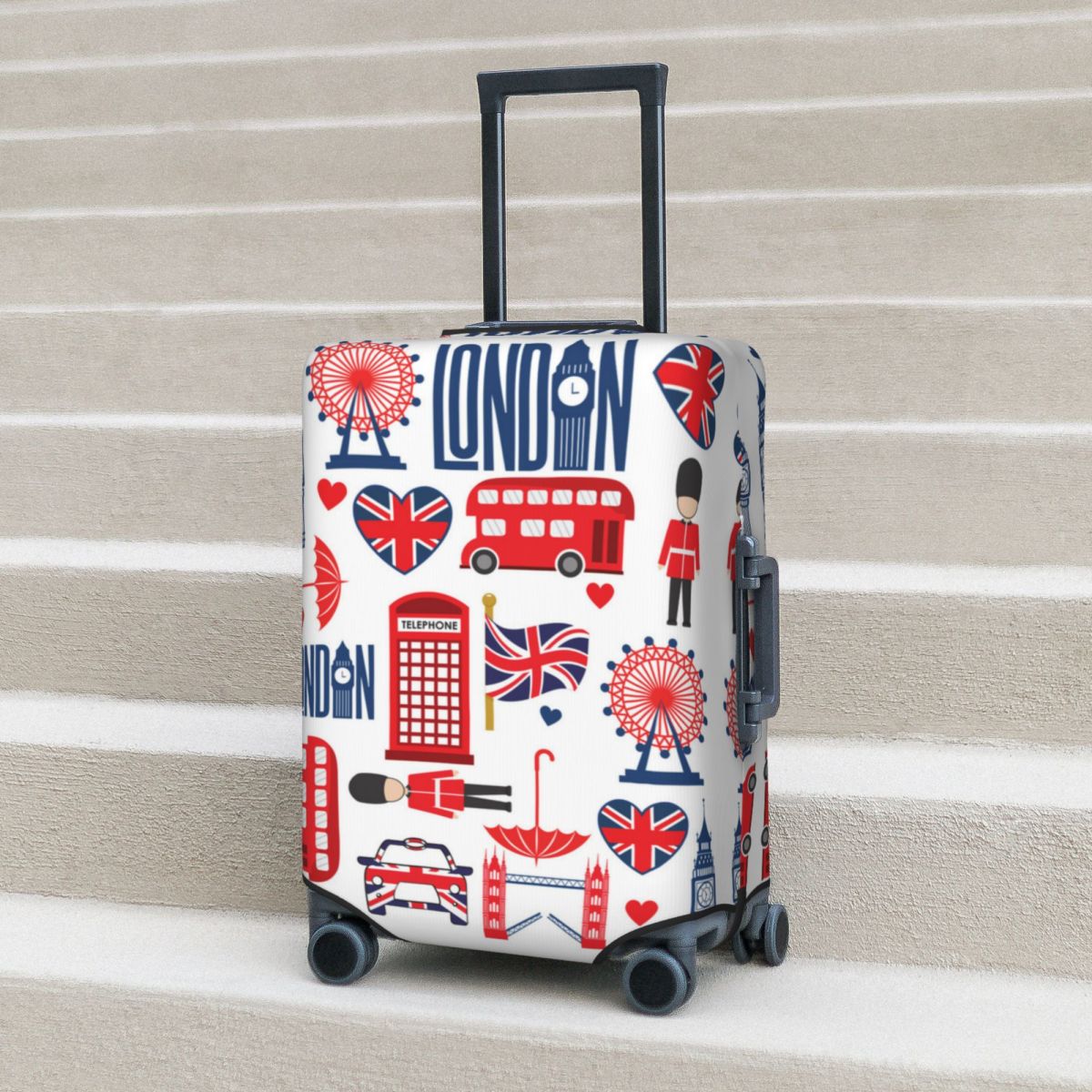 Travel Accessories London - Capa de Mala de Ilustração Estilo