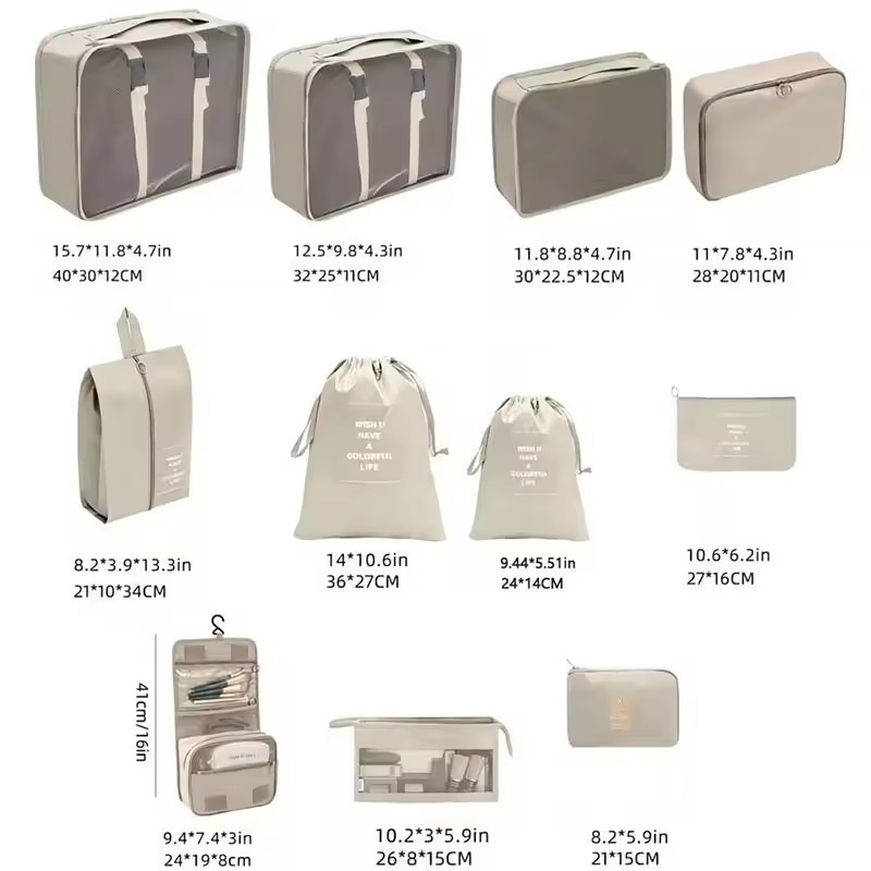 Conjunto de Bolsas Organizador - Travel Accessories Kit Bag avaliação e preço