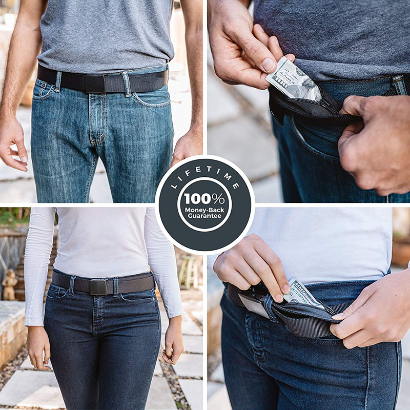 Bolsa de cintura antifurto par - Money Belt Hidden avaliação e preço