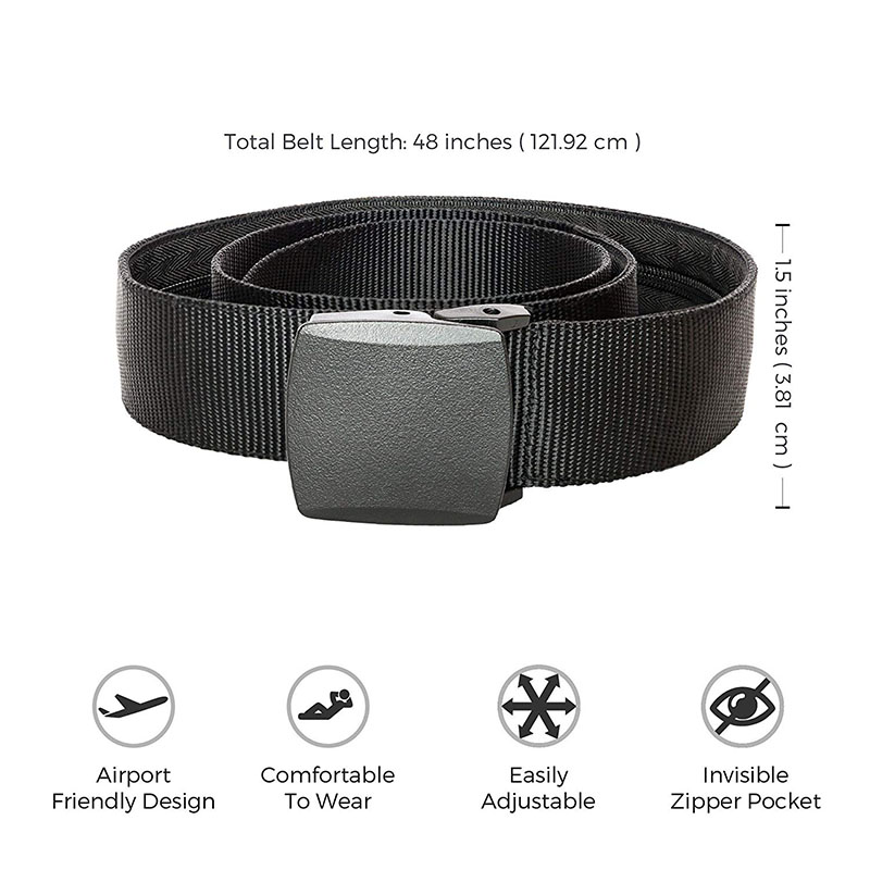 Bolsa de cintura antifurto par - Money Belt Hidden avaliação e preço