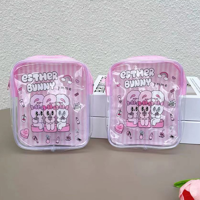 Bolsa de Maquiagem Transparent - Travel Accessories Pink avaliação e preço