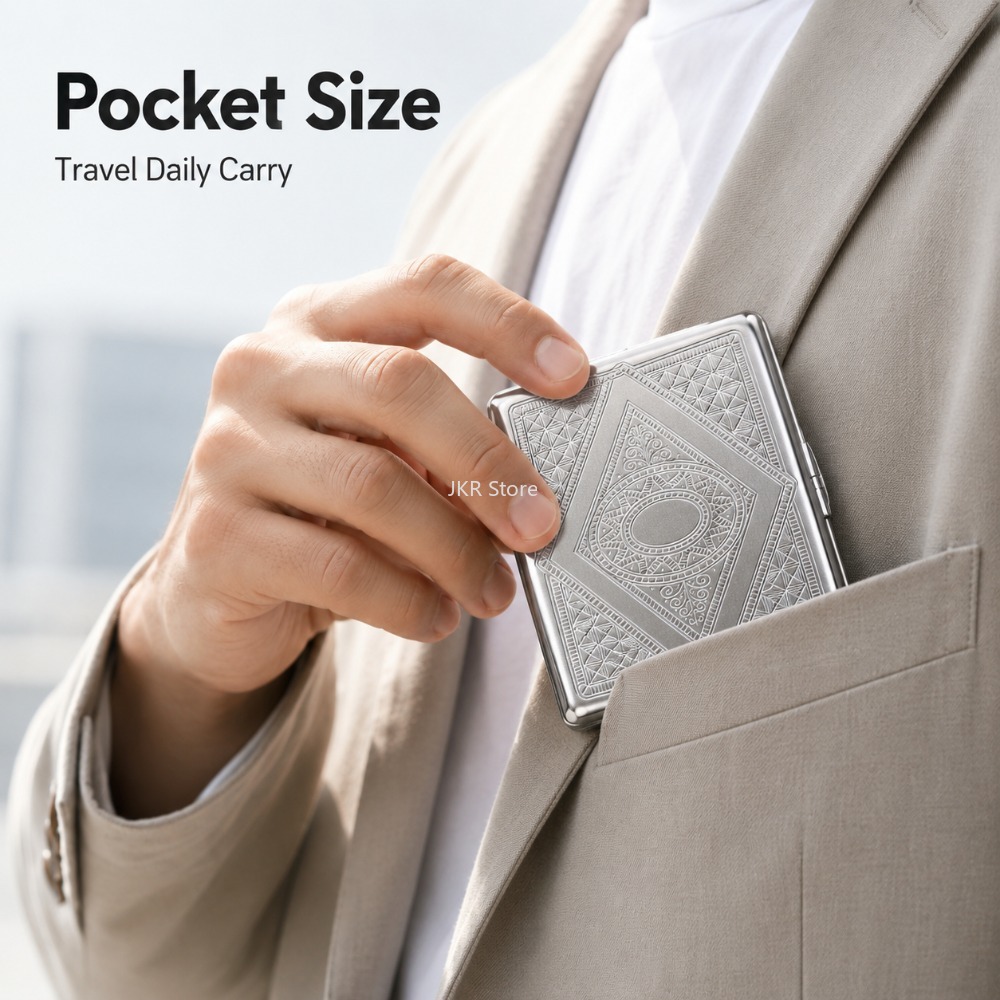 Estojo de Cigarros em Aço Inox - Travel Accessories Box avaliação e preço