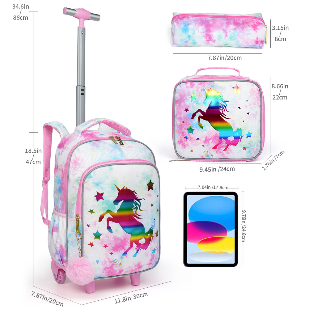 Conjunto de 3 Peças de Mochila - Travel Accessories Pink avaliação e preço