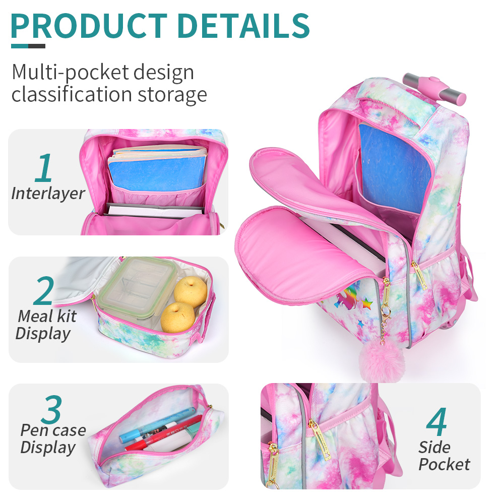 Conjunto de 3 Peças de Mochila - Travel Accessories Pink avaliação e preço