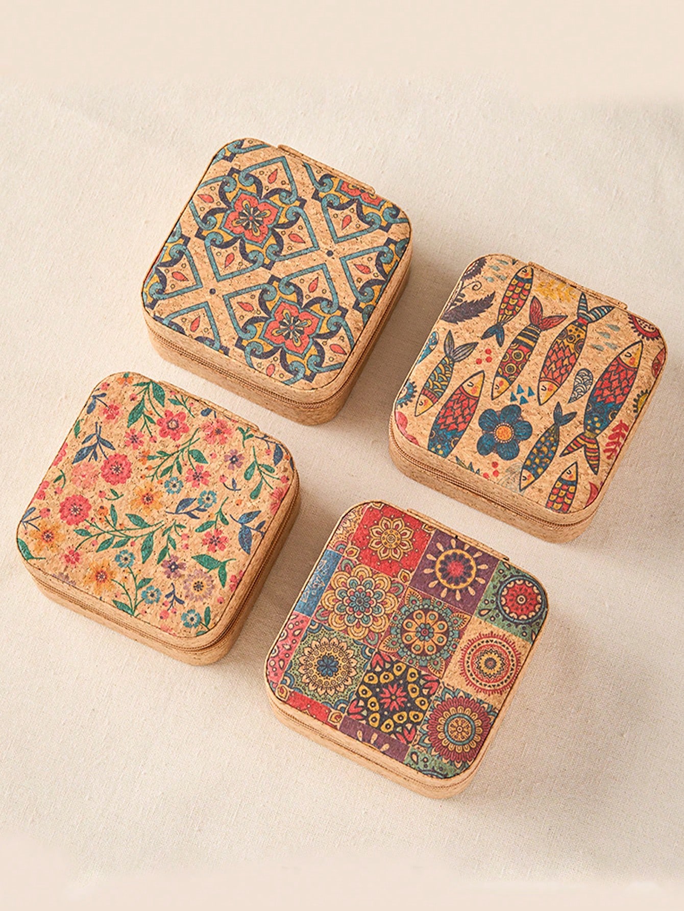 Estojo de joias quadrado com p - Accessories Travel Jewelry Box avaliação e preço