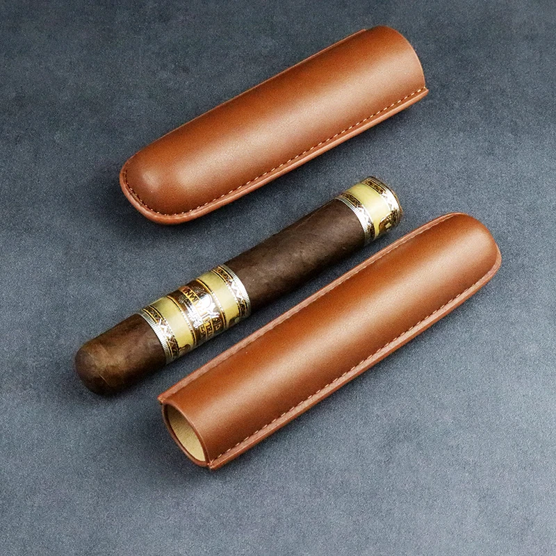Tubo de charuto de couro humid - Travel Accessories Youtube avaliação e preço