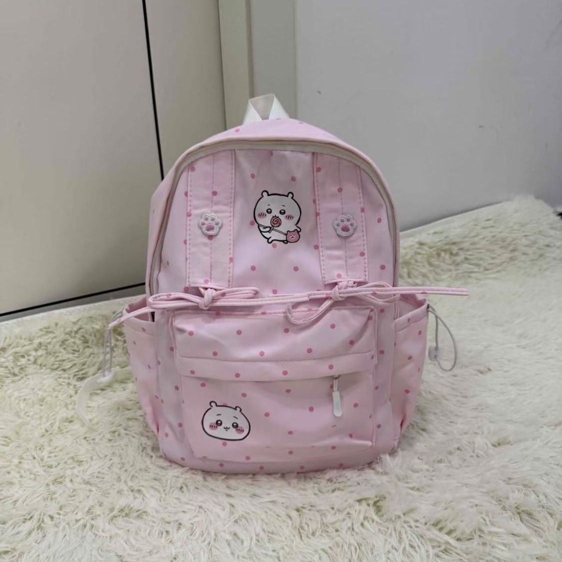 Mochila Rosa com Bolinhas Chii - Travel Accessories Pink avaliação e preço