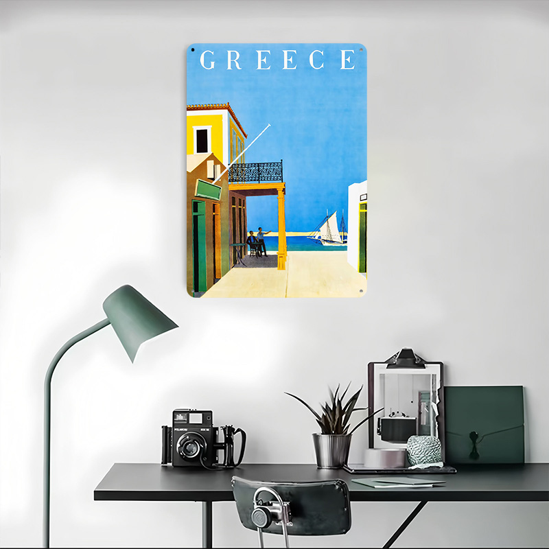 Pôster Metálico de Viagem à Gr - Travel Accessories Greece avaliação e preço