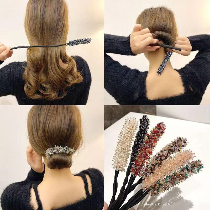7 pçs cristal cabelo bun maker - Travel Accessories Bunnings avaliação e preço