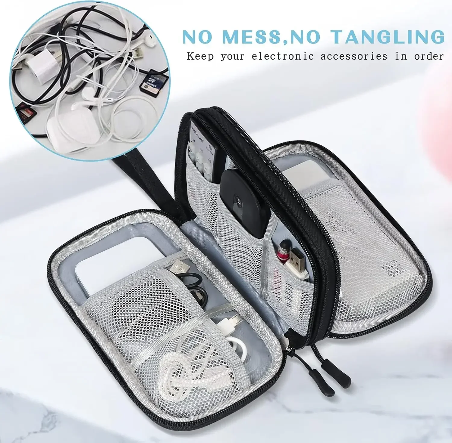 Bolsa de Viagem para Cabos, Es - Travel Accessories Organizer Bag avaliação e preço