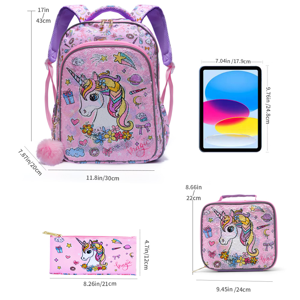 Conjunto de 3 Peças de Mochila - Travel Accessories Pink avaliação e preço
