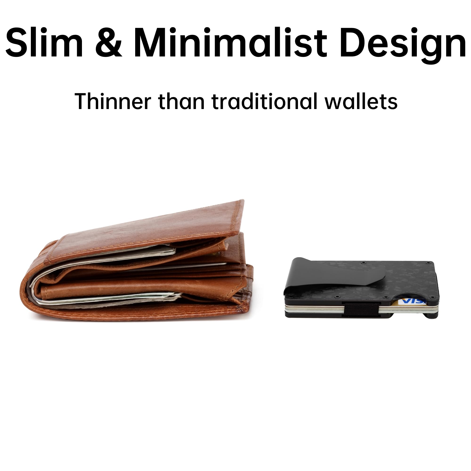 Carteira de Fibra de Carbono,  - Travel Wallet Slim avaliação e preço