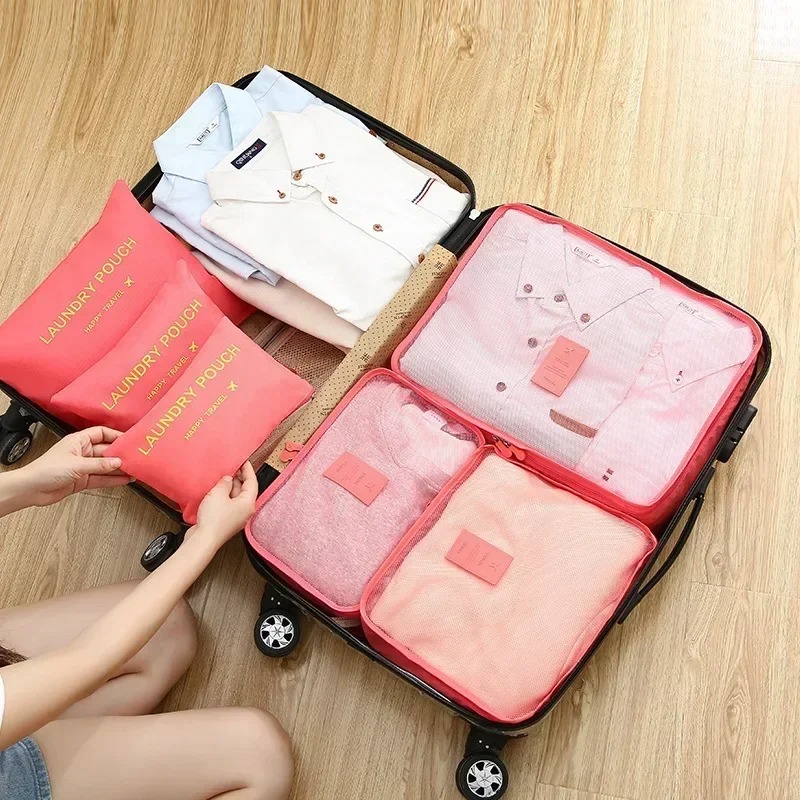 Conjunto de 6 Peças de Bolsas  - Travel Accessories Kit Bag avaliação e preço