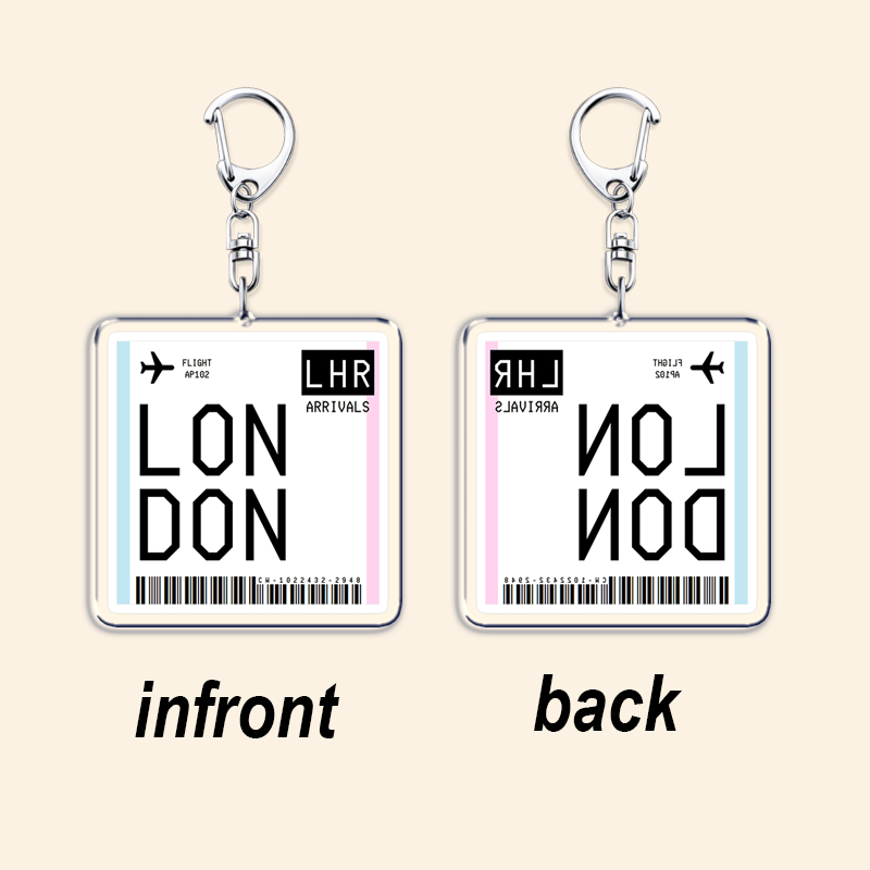Chaveiro de passagem de embarq - Travel Accessories London avaliação e preço