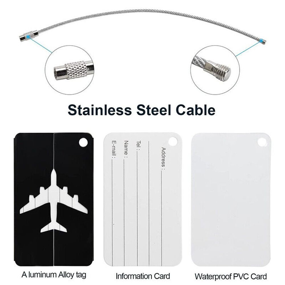 Alumínio Bagagem Tags com Cord - Travel Accessories In Bulk avaliação e preço