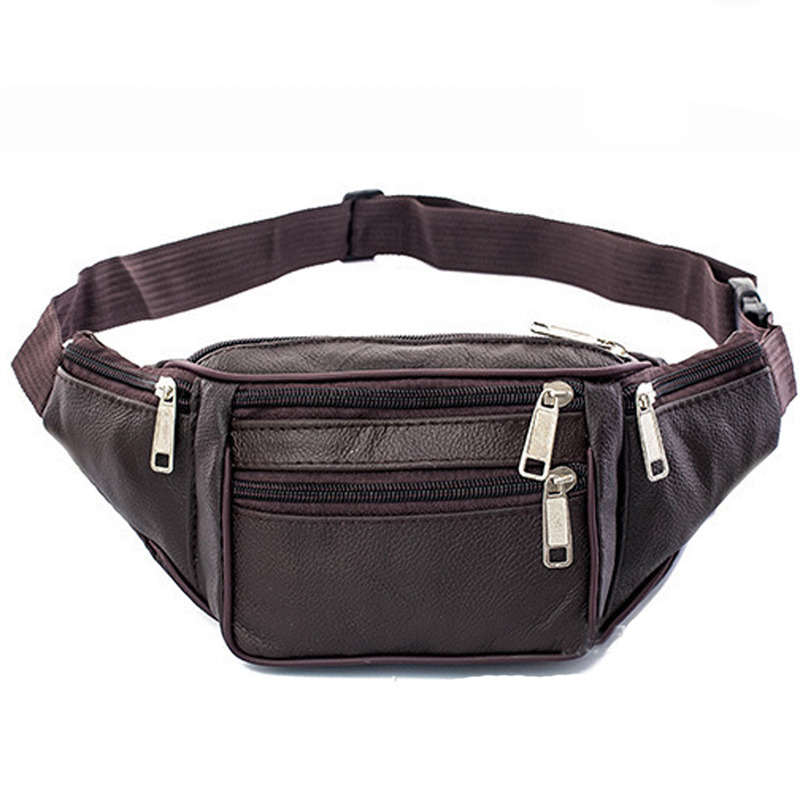 Homens de couro cintura saco p - Money Belt Hidden avaliação e preço