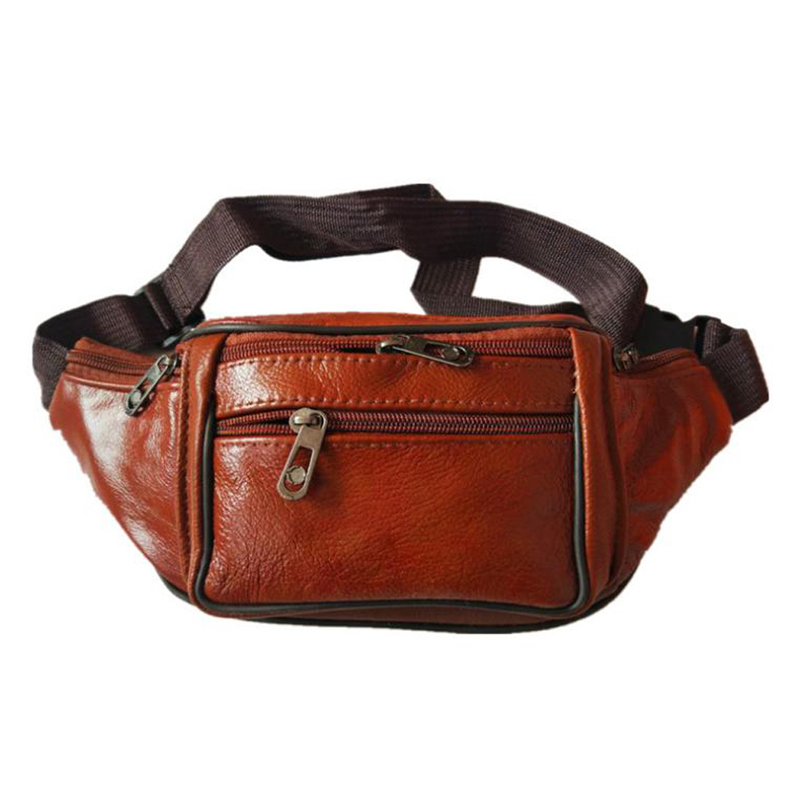 Homens de couro cintura saco p - Money Belt Hidden avaliação e preço