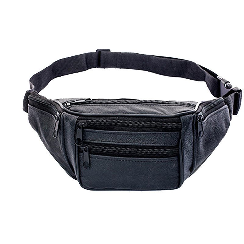 Homens de couro cintura saco p - Money Belt Hidden avaliação e preço